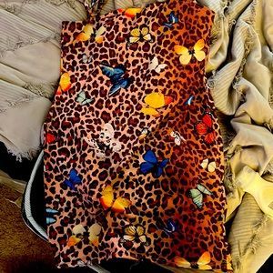 SHEIN XL short butterfly dress